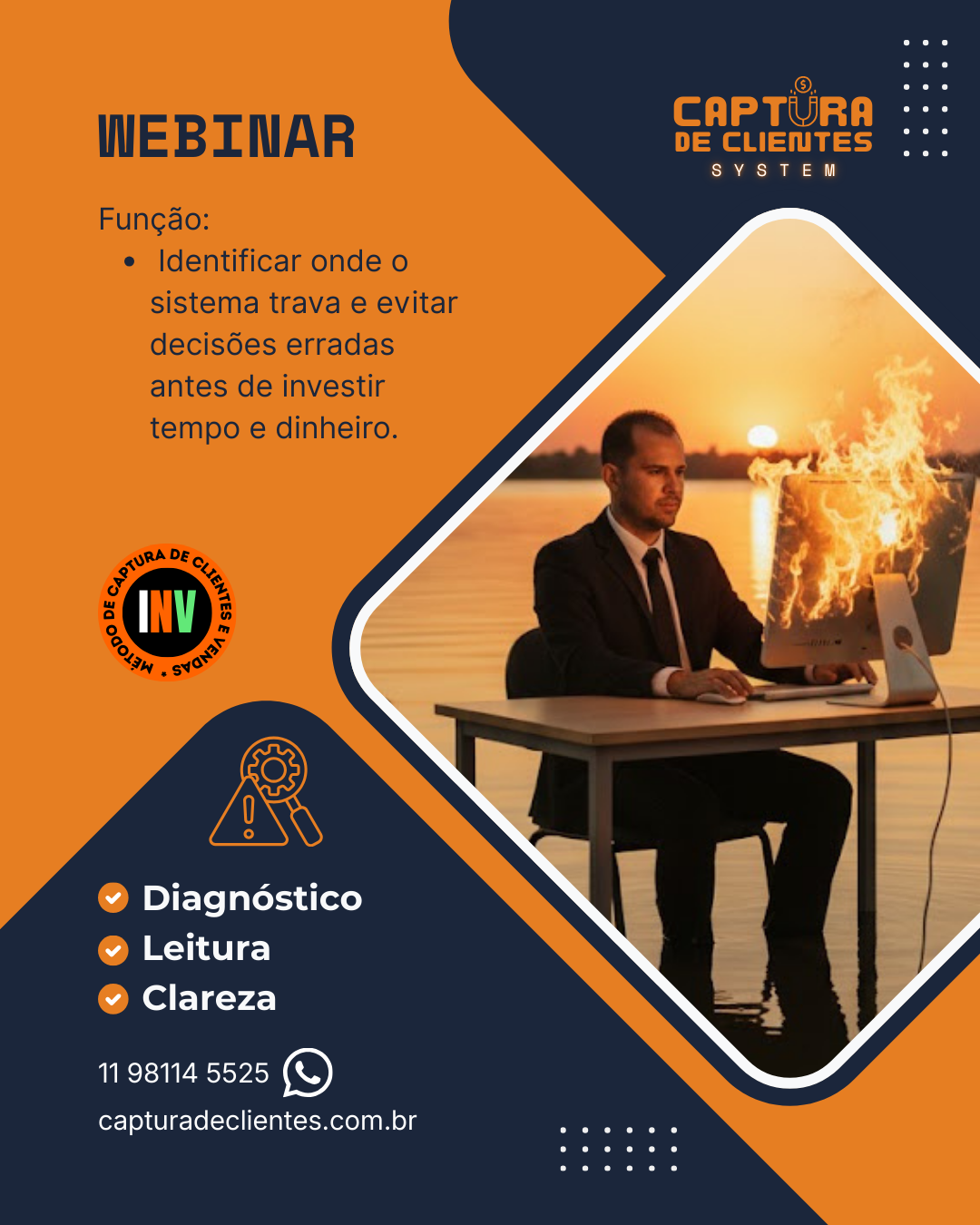 Webinar Captura de Clientes webinar captura de clientes e vendas online
